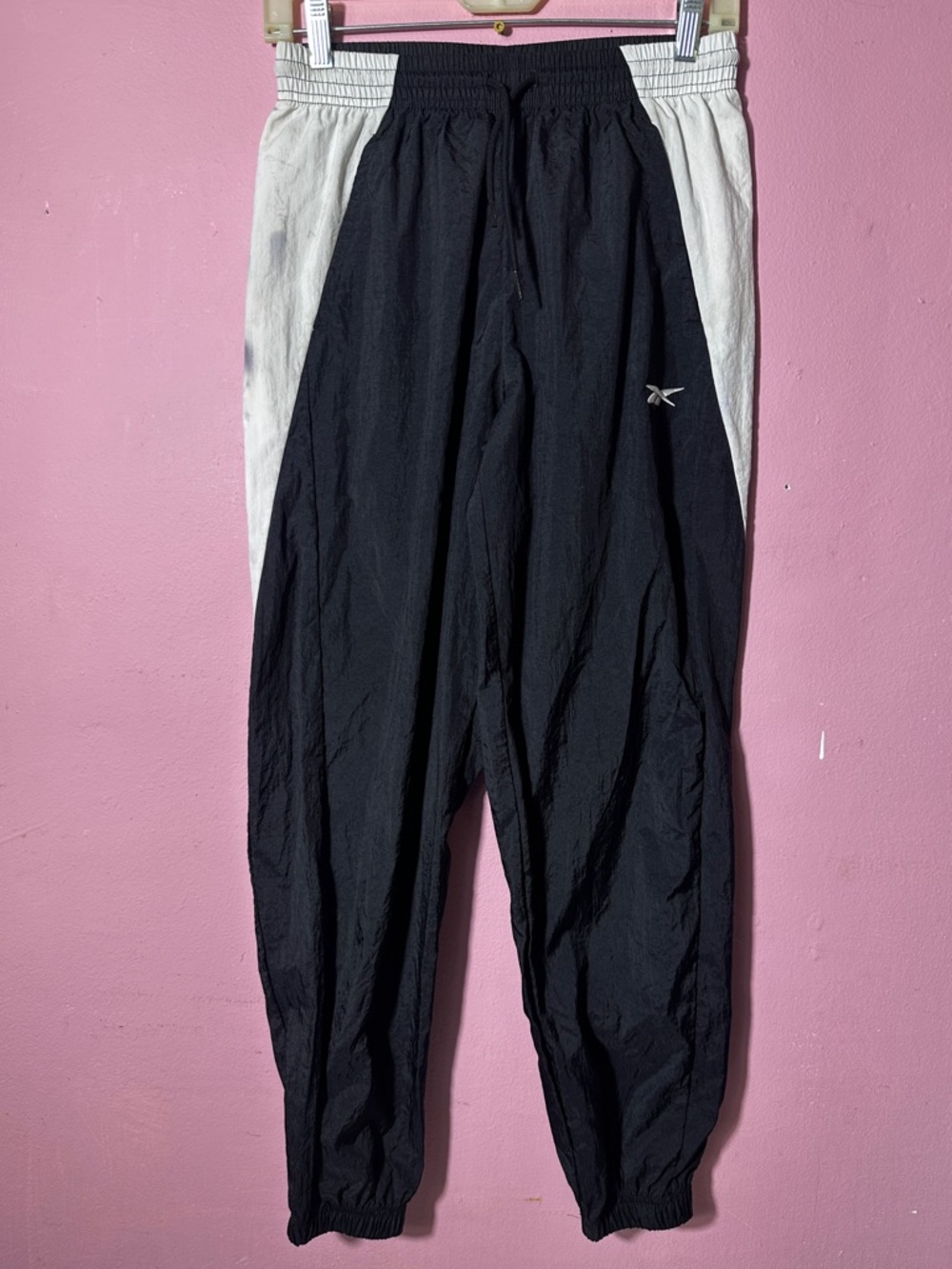 Reebok vintage swoosh joggers Black and White Track Pants
